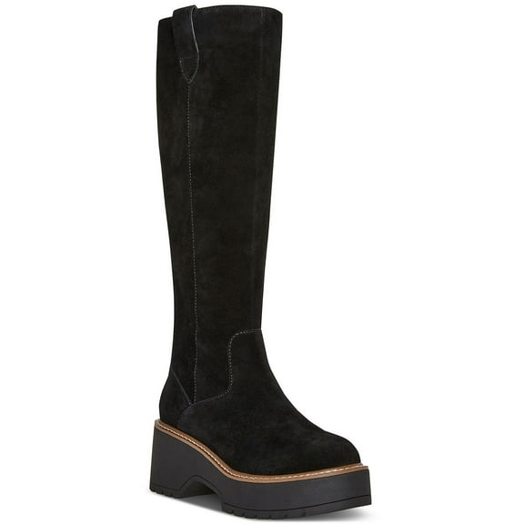 Aqua College Womens Gina Suede Tall Knee-High Boots