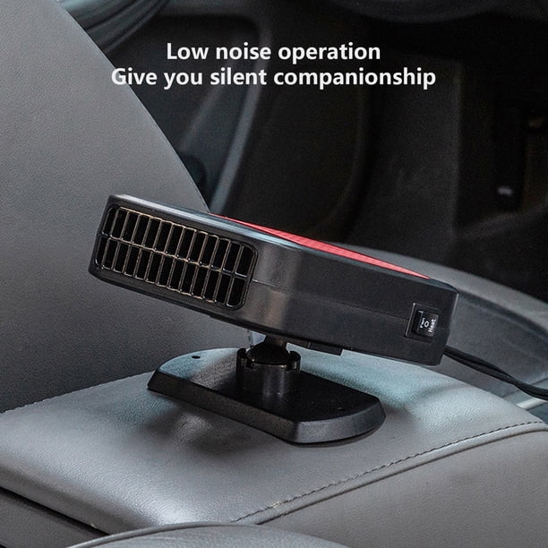 Pisexur Accesorios para coches, Electrónica para cochesCalentador de coche, 12 V/150 W, portátil, con ventilador, desempañador y descongelador de parabrisas con rotación de 360° para todos los asient