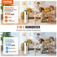 thumbnail image 2 of VEVOR Humidificateur Commercial 2,4 Gal Brume Fraîche/chaude pour Recharge de 430,6 Pi2, 2 of 9