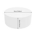 thumbnail image 6 of Hollow Bottom Round Display Stand 19.7x7.9in White Iron 220.46lbs Load Entryway Home Decor Base, 6 of 17