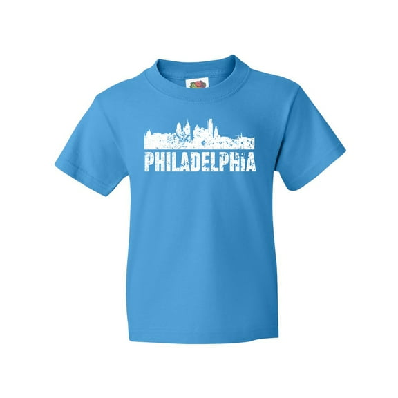Inktastic Philadelphia Skyline Grunge Youth T-Shirt