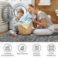 thumbnail image 2 of Washable Rug Runner Vintage Rug Traditional Rug Non-Slip Grey Runner Rugs with Rubber Backing Low-Pile Ultra-Soft Distressed Rug for Kitchen Bedroom 2x6/5x7/6x9/8x10/9x12, 2 of 7