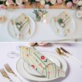 thumbnail image 3 of Green Spring Floral Cloth Napkins, Colorful Summer Flowers Vintage Botanical Washable and Reusable Dinner Napkins Set of 2, Table Napkin for Kitchen Party Birthday Wedding Hotel Housewarming 20"x20", 3 of 9