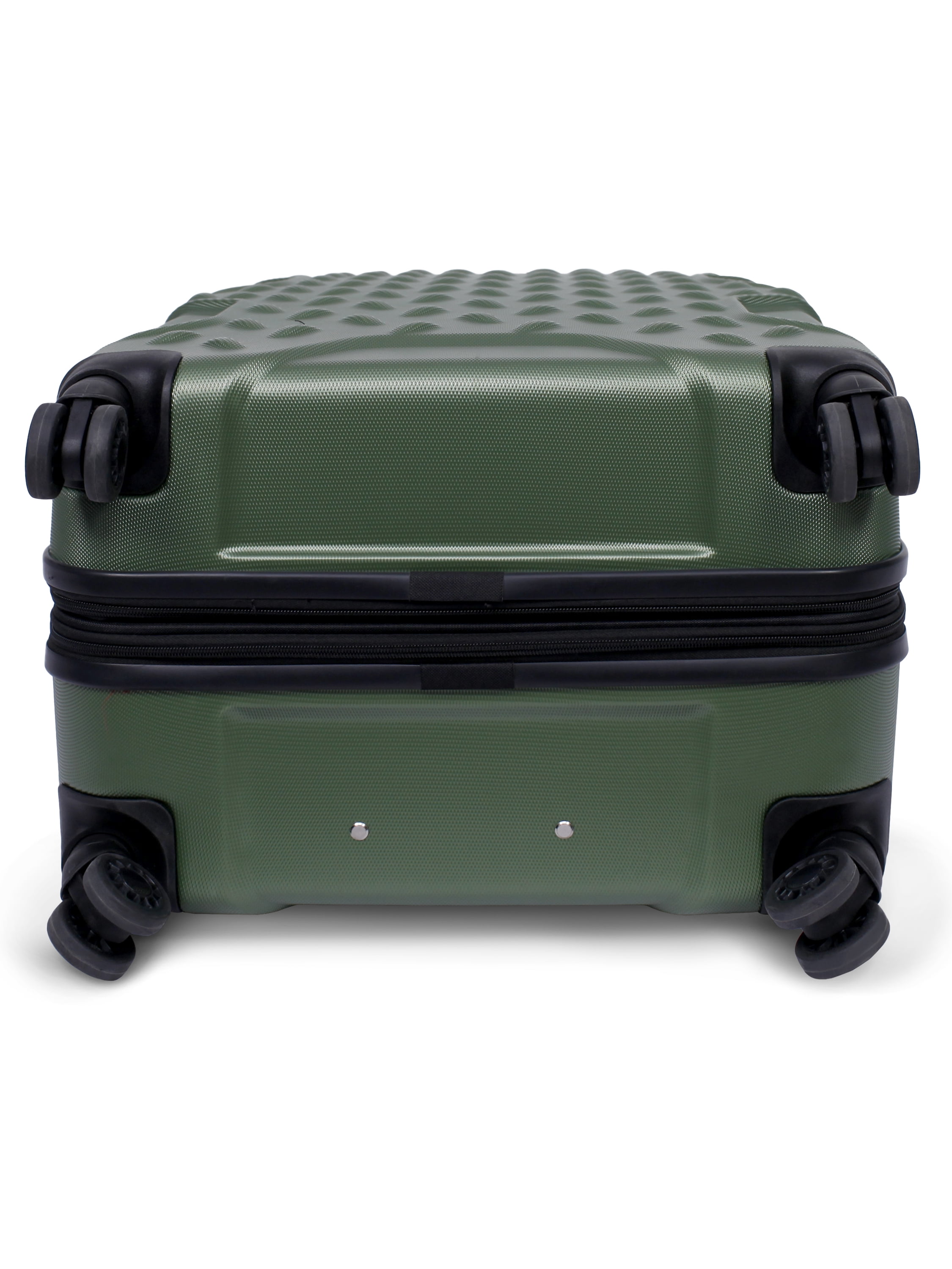 coleman 28 ration hardside upright spinner luggage green