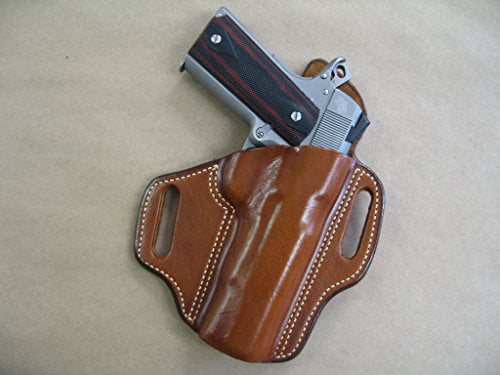 S&W Smith & Wesson M&P 45 Leather 2 Slot Molded Pancake Belt Holster TAN RH 