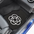 thumbnail image 3 of Trayknick Tapis de Sol de Voiture Lignes de Fleurs Exquises PVC Tapis de Sol avant Robuste pour Véhicules, 3 of 13