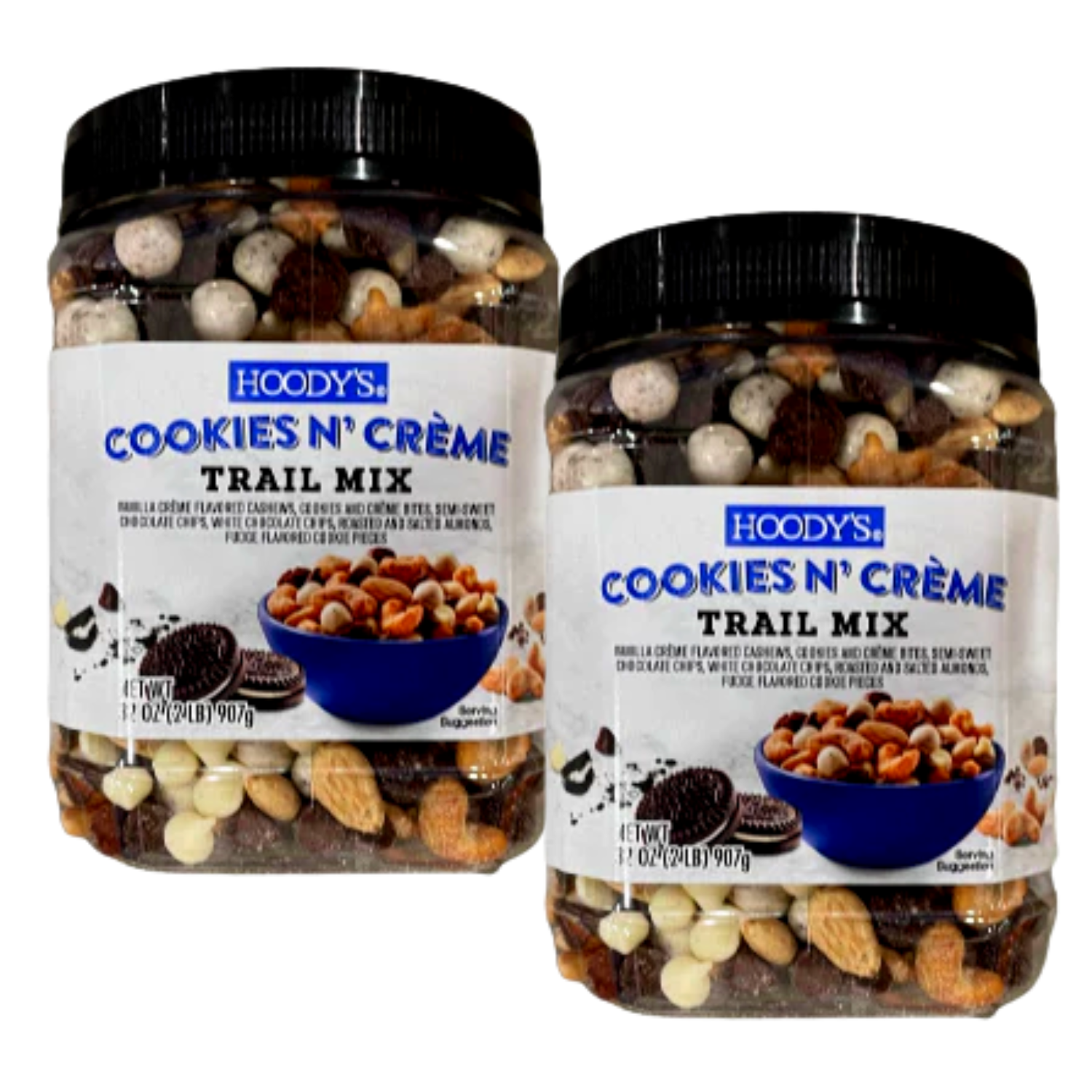 Hoody's Cookies and Cream Trail Mix Canister Chocolate Cookie Piece