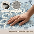 thumbnail image 6 of ODIKA 8'x10' Washable Area Rug Boho Botanical Traditional Scrollwork Border Surrounding Dorm for Dining Room, Large Office, Lounge, Non-Slip Chair-Friendly Mat, 6 of 7