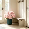 thumbnail image 5 of Artificial Outdoor Hydrangea Flowers 19 in Silk Floral Bouquet, UV Resistant Faux Plant Bush Spray Accent for Garden Patio Porch Home Table Centerpiece Decor, 5 of 5