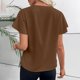 thumbnail image 4 of Camisetas de Mujer Suelto Ajuste Cuello Casual Lindo Impreso Suelto Blusa de Verano de las Señoras Superior, Tops de Verano de las Mujeres Suelto Ajuste, 4 of 8
