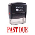 thumbnail image 2 of Printtoo Auto Encrage Timbre en Caoutchouc Bureau Stationnaire Passé en Retard Timbre-Rouge, 2 of 2