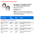 thumbnail image 2 of Fog Light Kit - Compatible with 2007 - 2011 Nissan Versa Sedan 4-Door 2008 2009 2010, 2 of 2