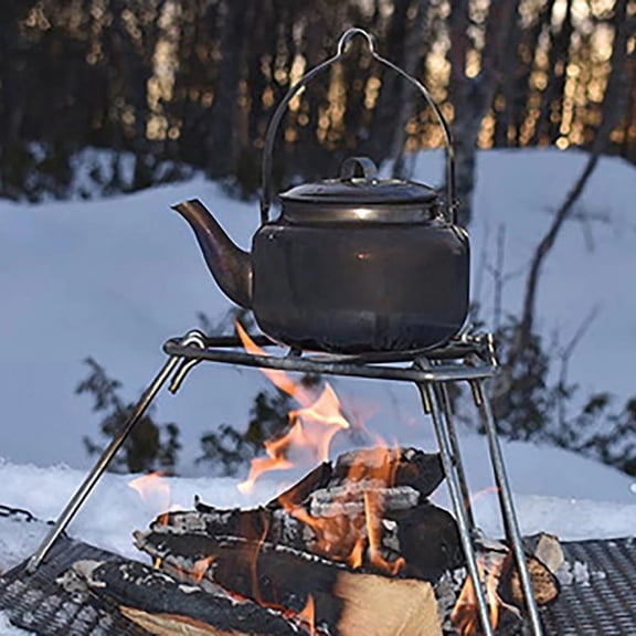 Camping Tripod with Foldable Legs for Campfire Cooking - Iron Stand for Dutch Oven, Portable 860g