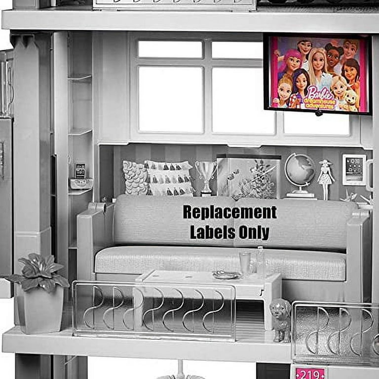 Replacement Parts for Barbie Dreamhouse FHY73 Replacement Labels Stickers Sheet Walmart