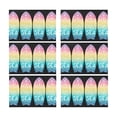 thumbnail image 2 of MKHERT Funny I Need Vitamin Sea in Rainbow Surfboard Placemats Table Mats for Dining Room Kitchen Table Decoration 12x18 inch,Set of 6, 2 of 4