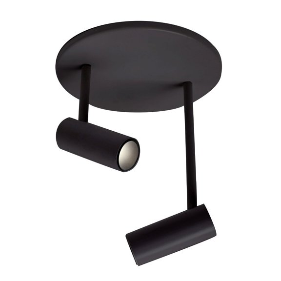 SF15002-BK-Kuzco Lighting-Downey - 6W LED Semi-Flush Mount-5.75 Inches Tall and 4.38 Inches Wide-Black Finish