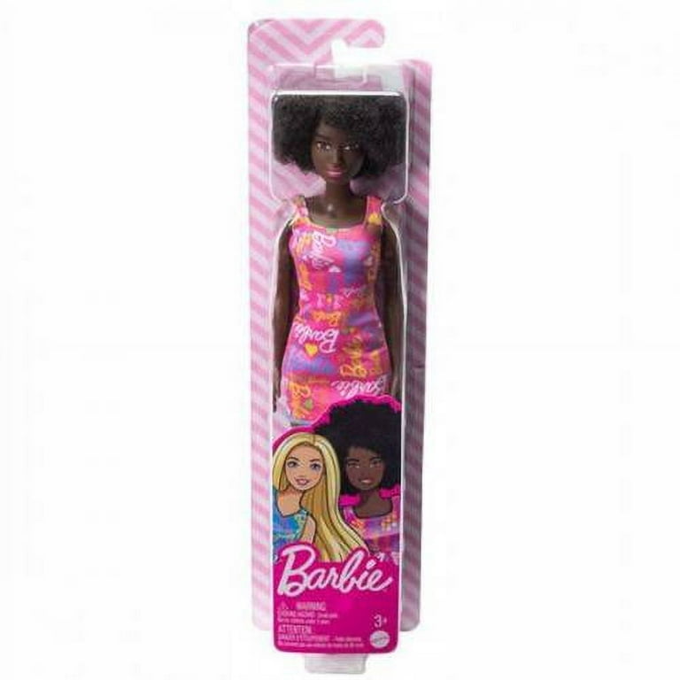 barbie black and pink dress Barbie Fashionistas Doll #221 with Natural Black Hair, Red Dress & Acc   BargainRanger