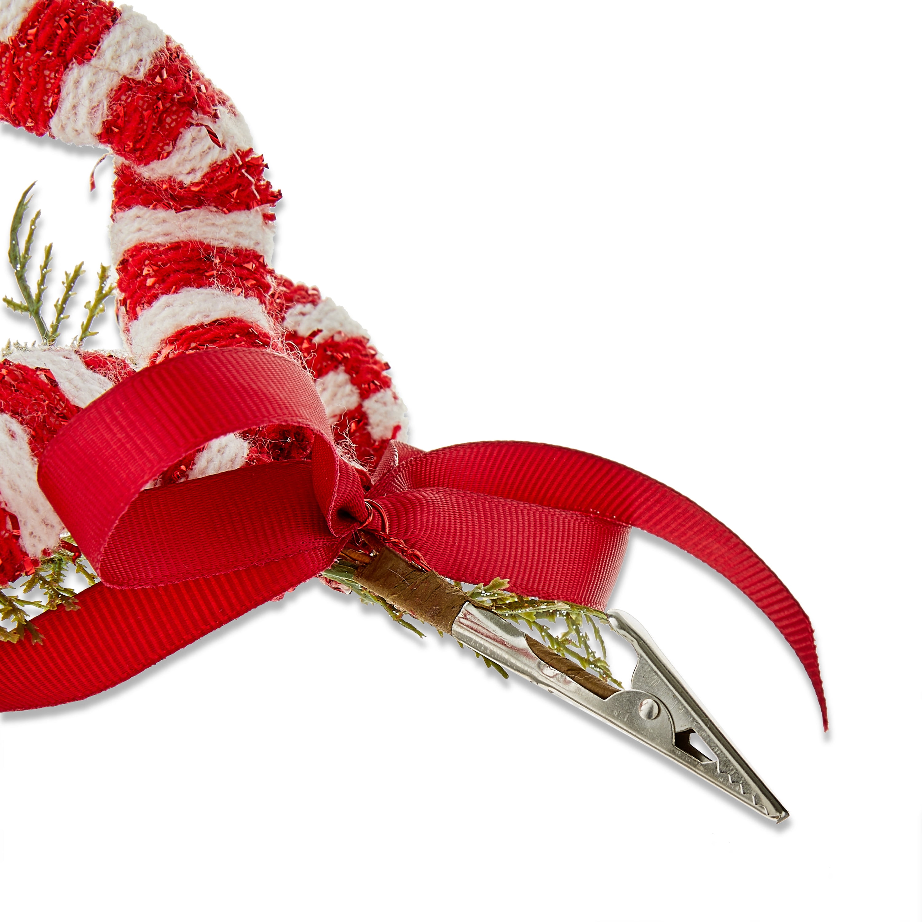 Holiday Time - Brandclub - Red and White Striped Curly Christmas