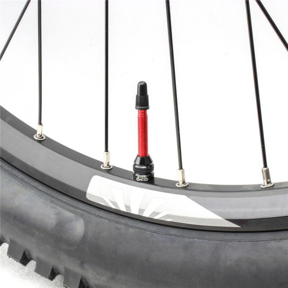 Tubeless Presta Valve 60mm Aluminum Alloy With Plastic Cap Bicycling MTB Bike 