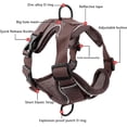 thumbnail image 3 of BLRTUN Pet Dog Harness for Small Medium Dogs No Pull Puppy Cats Vest Harness Adjustable Reflective Breathable Mesh Lightweight Harnesses Leash Set Escape Proof for Walking Training, 3 of 9