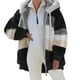 thumbnail image 1 of Gibobby Chamarra de Invierno, Chaquetas de Forro Polar difuso con Capucha y Frente Abierto para Mujer, Abrigos Sherpa con Bolsillos(Negro,M), 1 of 5