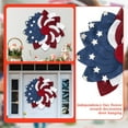 thumbnail image 6 of Front Door Wreath, Patriotic decorations, 15 in, Red White and Blue Accessories, Wall decoration, Blue Wall decor, independence Day, 1 Pc, 6 of 8