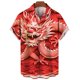 thumbnail image 3 of Camisa hawaiana con estampado 3D de dragón oriental chino para hombre, camisetas casuales de manga corta de verano, camisetas holgadas de gran tamaño, 3 of 5