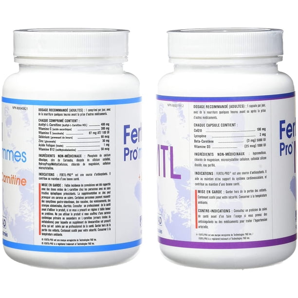 FERTIL PRO Hommes + L - Carnitine et FERTIL PRO Combo MTL par YadTech