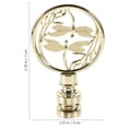 thumbnail image 2 of HAMPPLIES Golden Lamp Finial Screw Cap with Unique Dragonfly Pattern for Table Lamps, 2 of 6