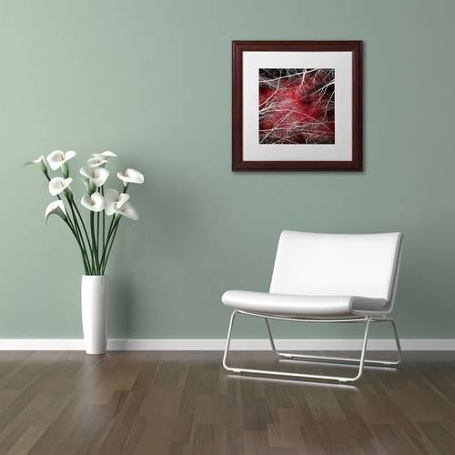 Trademark Fine Art "Fear" Canvas Art by Philippe Sainte-Laudy White Matte, Wood Frame