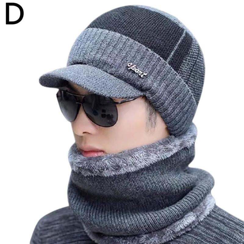 Winter Hats Skullies Beanies Wool Scarf Bonnet Knitted Hat For Men Women