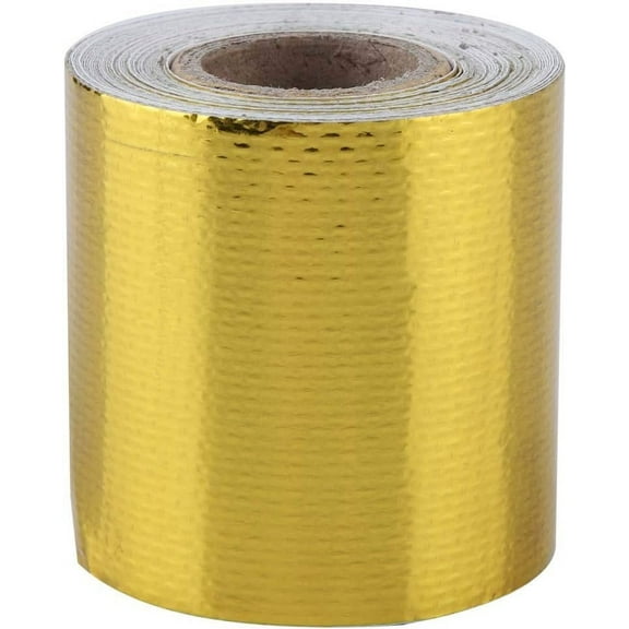 Heat Barrier Tape Roll, Gold High-Temperature Adhesive Backed Tape For Engine Bay Protection And More