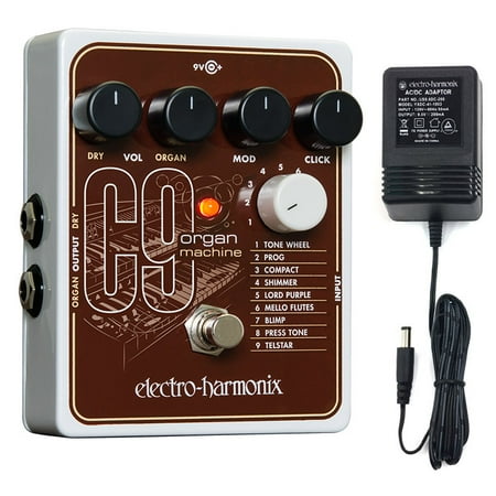 Machine Effects Pedal - Electro-Harmonix C9 Organ Machine Effects Pedal w/power supply