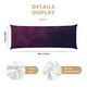 thumbnail image 3 of Fotbe Black Dark Blue Purple Funda para Almohada Corporal con Diseño, Funda de Microfibra Ultrasuave de 20x54 Pulgadas, Ropa de Cama Elegante, 3 of 7