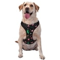 thumbnail image 1 of Cauagu Disco Mirror Ball Pattern Reflective Dog Harness, No-Pull Adjustable Dog Vest Pet Walking Vest No-Choke Pet Vest for Small, Medium & Large Dogs -Small, 1 of 6