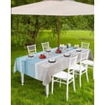 thumbnail image 4 of nqOlkjepod Ocean Beach Outdoor Tablecloth with Umbrella Hole & Zipper, Natural Blue Sea Waves Sky Cloudy Scenery Rectangle Table Cover 52x70 Inch, Dining Waterproof Table Cloth Protector for Patio, 4 of 7