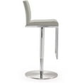 thumbnail image 4 of Tov Furniture Amalfi Light Grey Steel Adjustable Barstool, 4 of 9