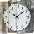thumbnail image 2 of VOCOO 12'' Wall Clock, Analog Square Farmhouse Battery Operated, Silent Non-Ticking (with Hook), 2 of 4