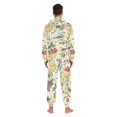 thumbnail image 4 of FORMRS Onesies Pajama for Adults Unisex Hoodie Winter Jumpsuit One Piece Sleepwear, Sizes S-2XL, Birds with Strawberries, 4 of 7