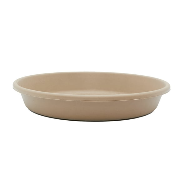 The HC Companies Classic 14 Inch Round Plant Pot Saucer Drip Tray, Sandstone