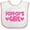 White and Pink, variant on Inktastic Pop Pop's Girl Girls Baby Bib