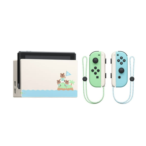 Restored Nintendo Switch Animal Crossing: New Horizons Edition 32GB Console - Green/Blue HADSKEAAA (Refurbished)