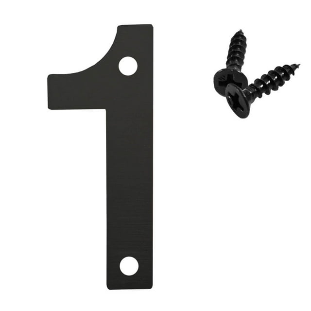 Discount Galore,4.7-Inch Floating Address House Number, Modern Black Metal Letters for Garden, Garage, Mailbox Decor, Visual Sign Nail Kit, | Metal, B-880 $BS$3