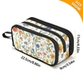 thumbnail image 4 of FORMRS Pencil Case with 3 Compartments Zipper Pouch, Elementary School Level and up, Watercolor Wildflowers Pattern, 4 of 8