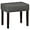 Grey, variant on Leather Vanity Stool, 20 Inch Wide Rectangle Ottoman for Makeup Room, Vanity Chair with Wood Legs for Piano Room, Bedroom,Living Room with Customizable (Gray)