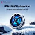 thumbnail image 2 of Enfriador Magnético Red Magic Cooler 6 Air para Celular Compatible con iphone Xiaomi Redmagic 11 Pro, 2 of 10