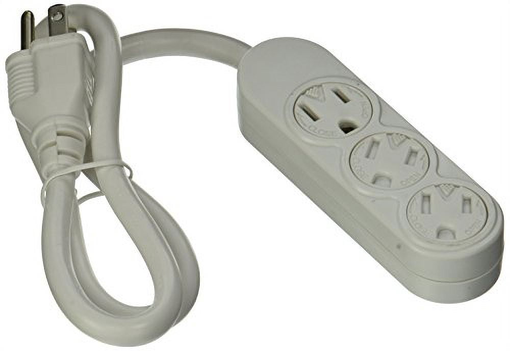 Master Electrician PS 304 3 Outlet Power Strip White