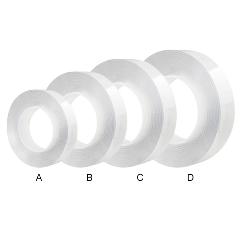 Fymall Multifunction Clear Nano Tape Traceless Washable Adhesive Double-Sided Non-Slip Removable Sticky Strips