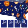 thumbnail image 3 of Space Tablecloth Decorations, Plastic Solar System Table Cover Planet Design for Kids Space Theme Birthday Party Decorations and Supplies, 54 x 108 In, 3 of 4