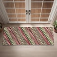 thumbnail image 2 of Red and Green Christmas Striped Pattern Door Rugs,Washable Non Slip Door Mats Indoor,Decorative Door Mats,Entry Mat Indoor for Entrance,Bedroom,Kitchen,Bathroom,16"x47", 2 of 6